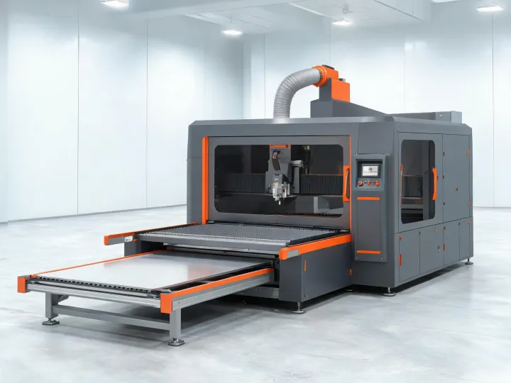 Fiber laser cutting cell